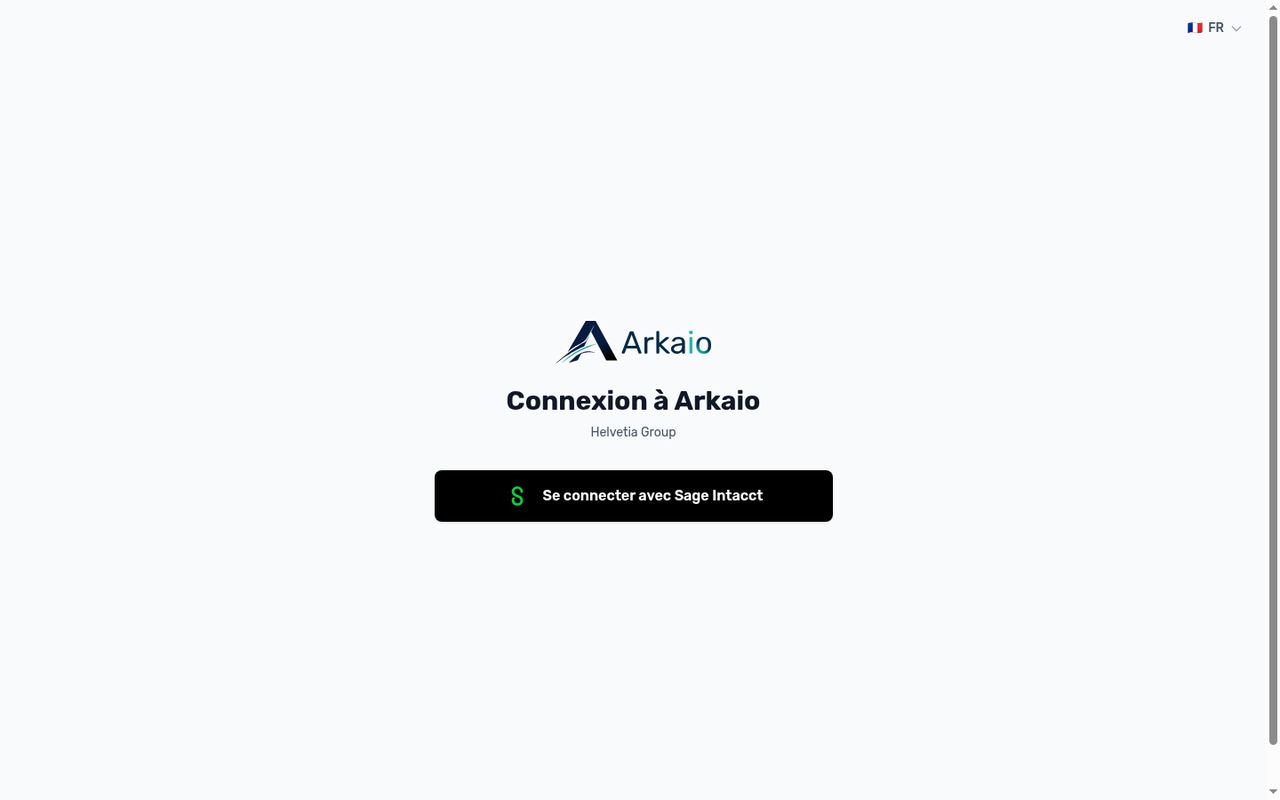 Connexion avec Sage Intacct