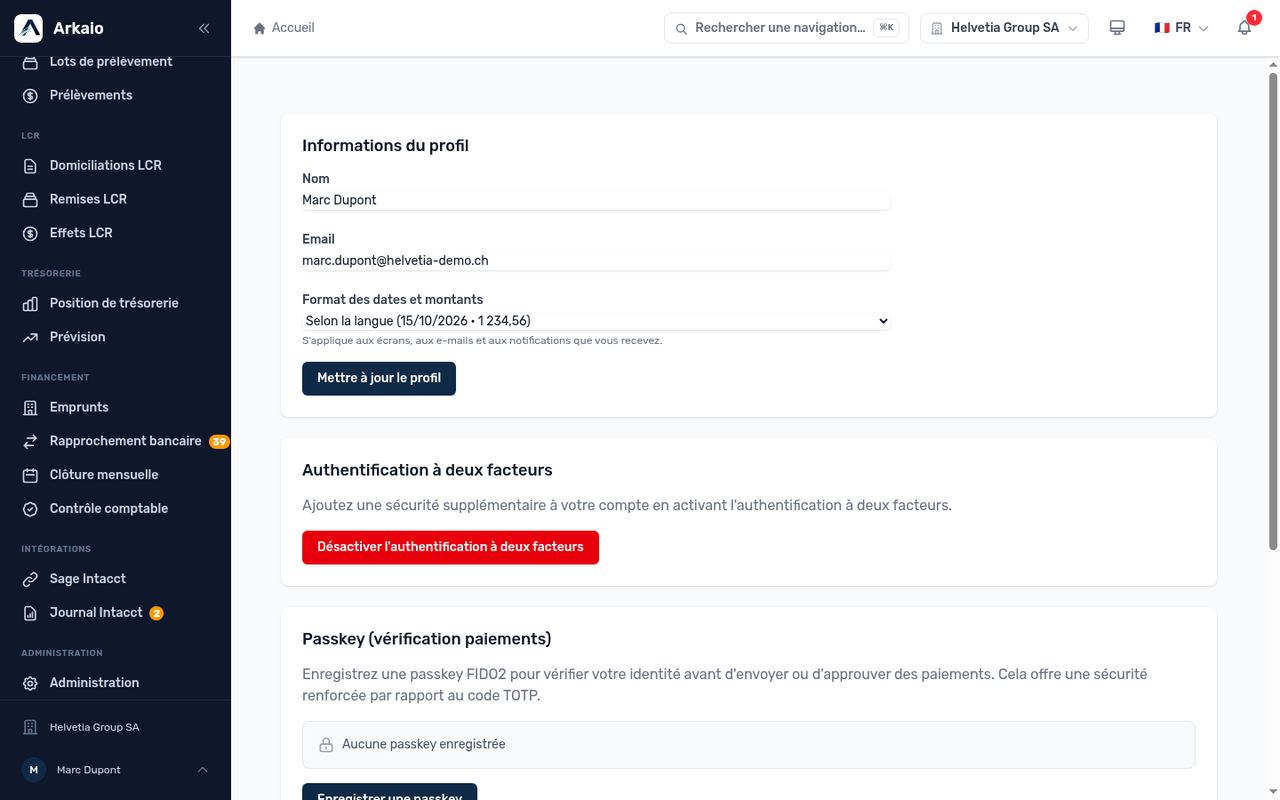 Profil utilisateur
